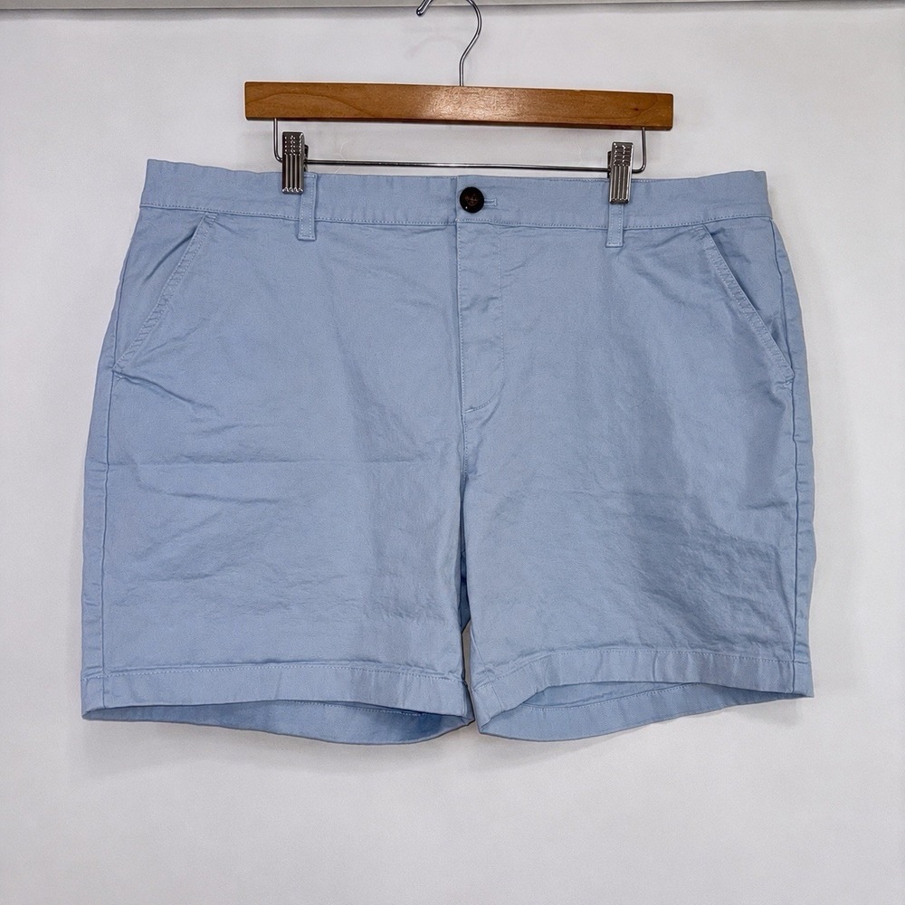 Chubbies Light Blue Cotton Stretch Chino Shorts Size 40 Casual Summer